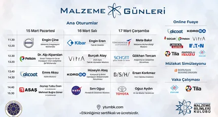 Malzeme Günleri'21 15-16-17 Mart'ta Sizlerle!