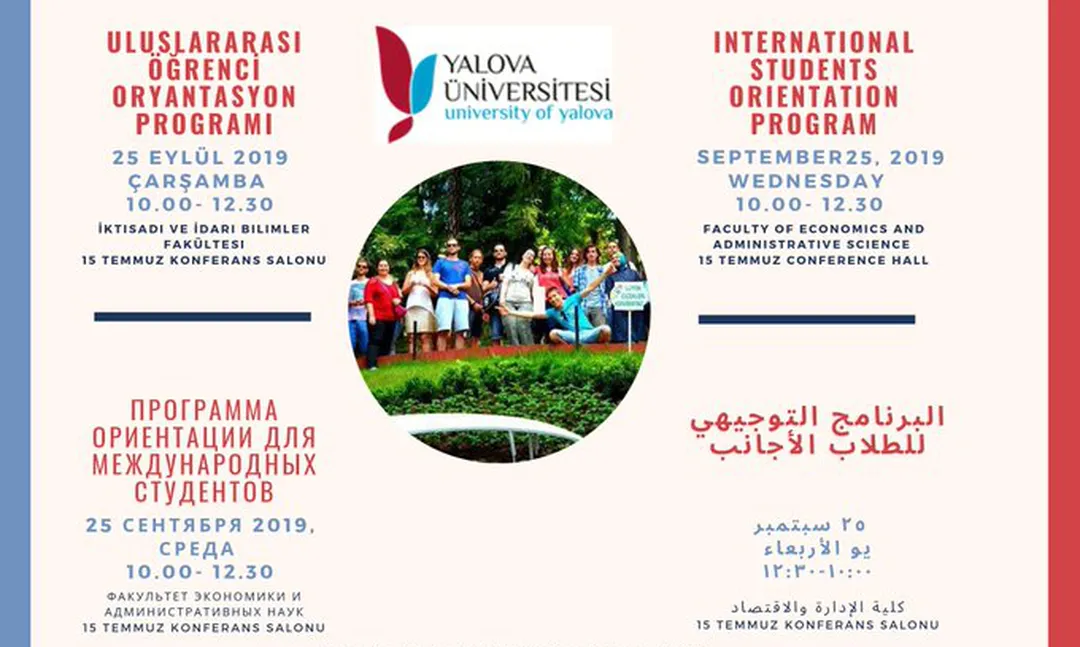 Yalova Üniversitesi Uluslararası Öğrenci Oryantasyon Programı