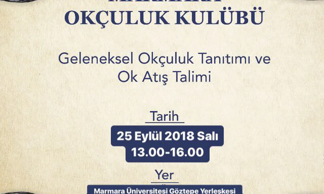Marmara Üniversitesi'nde Okçuluk tanıtımı