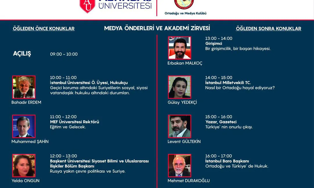 Altınbaş Üniversitesi'nde  'Medya Önderleri ve Akademi Zirvesi'