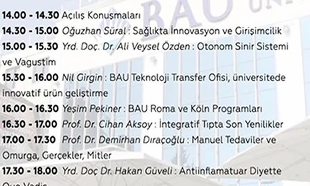 Bahçeşehir Üniversitesi Açılış Toplantısı