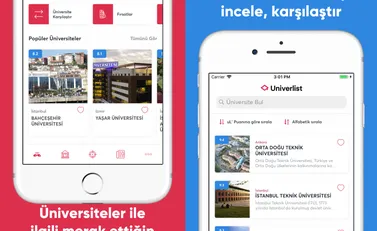 Univerlist App Yeni Tasarımı ve Yeni Özellikleriyle Yayında!