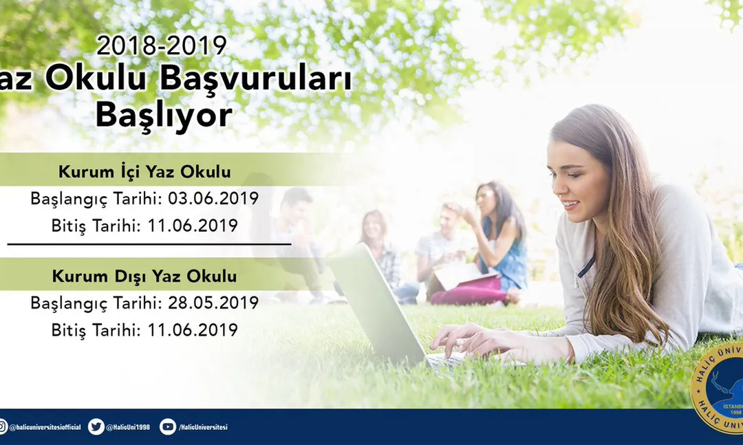 Haliç Üniversitesi Yaz okulu Başvuruları Başlıyor