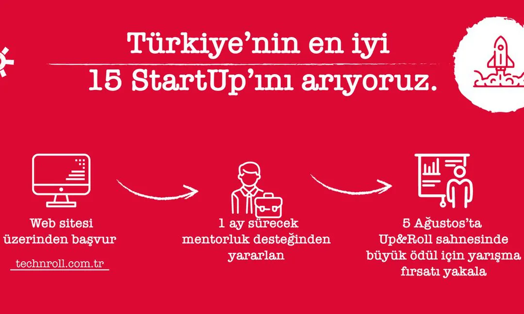 Tech'n Roll Türkiye'nin en iyi 15 StartUp'ını arıyor