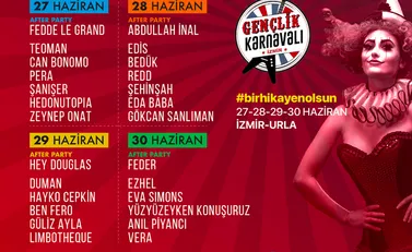 Gençlik Karnavalı İzmir 27 Haziran'da Urla'da Başlıyor!