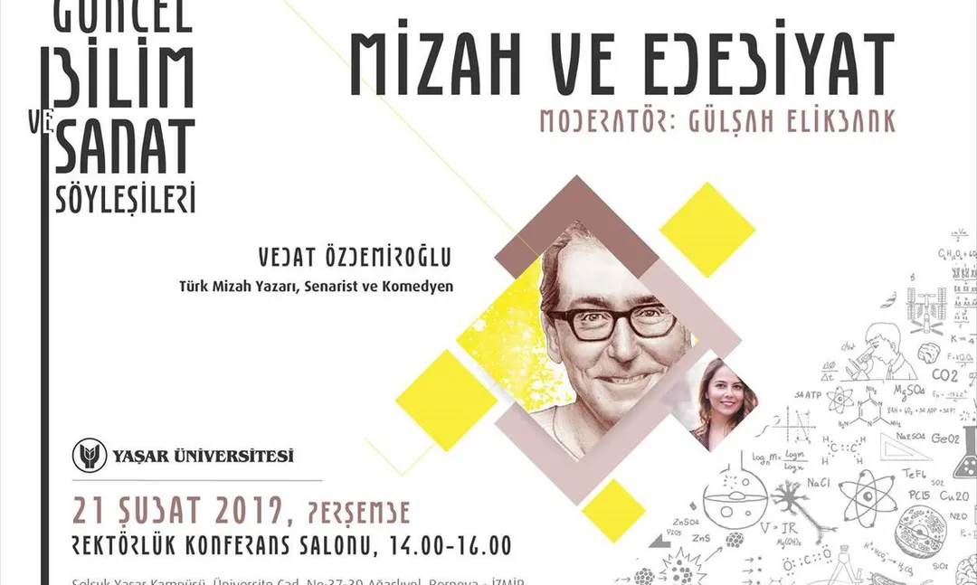 Yaşar Üniversitesi'nde Mizah ve Edebiyat söyleşisi