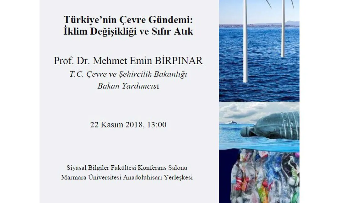 Marmara Üniversitesi'nde  İklim Değişikliği ve Sıfır Atık konferansı