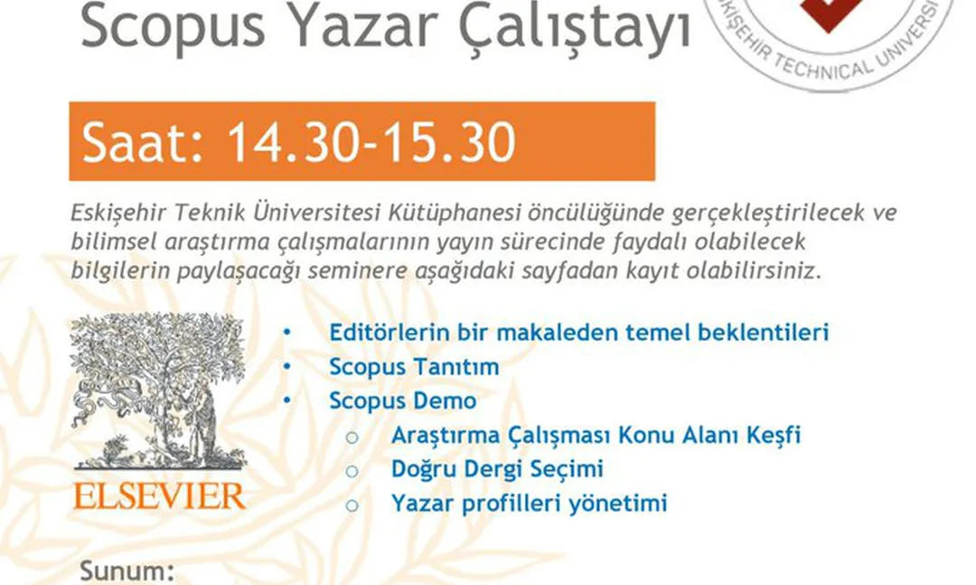 Eskişehir Teknik Üniversitesi Scopus Yazar Çalıştayı