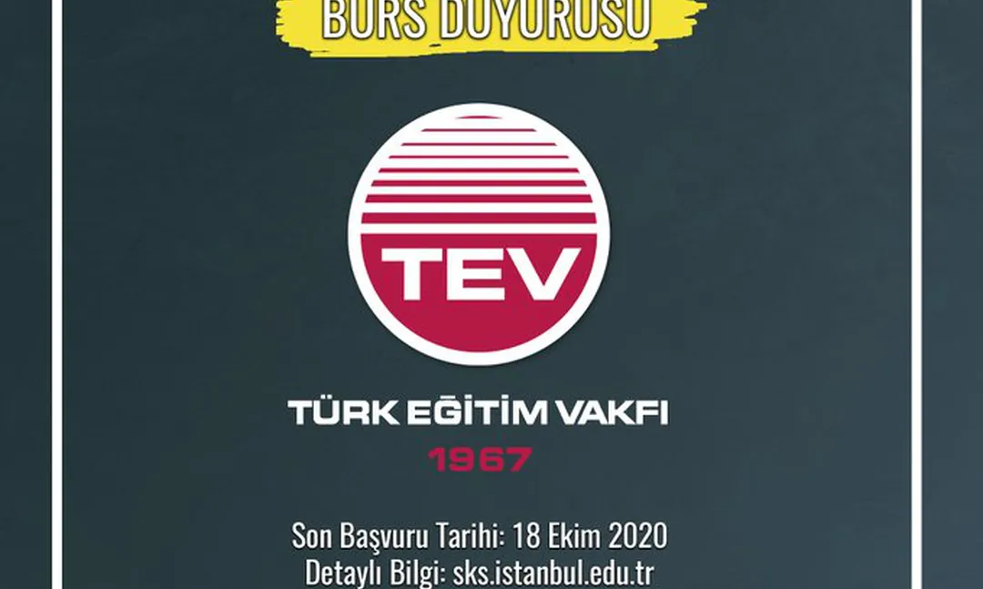 Türk Eğitim Vakfı'ndan (TEV) İstanbul Üniversitesi Öğrencilerine Burs