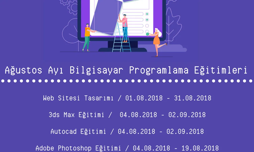 Yeditepe Üniversitesi Ağustos ayı Bilgisayar Programlama Eğitimleri