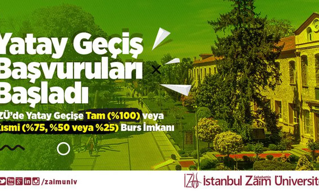 İstanbul Sabahattin Zaim Üniversitesi Yatay Geçiş başvuruları