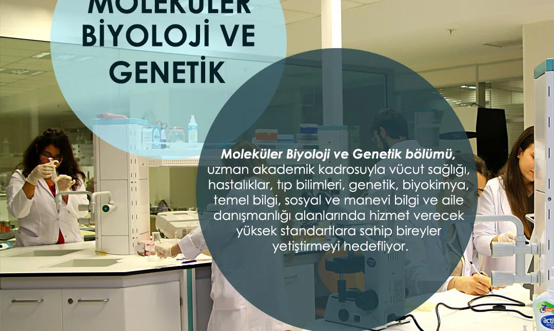 Üsküdar Üniversitesi'nden Moleküler Biyoloji ve Genetik bölümü