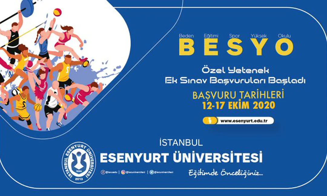 İstanbul Esenyurt Üniversitesi BESYO Özel Yetenek Ek Sınavı