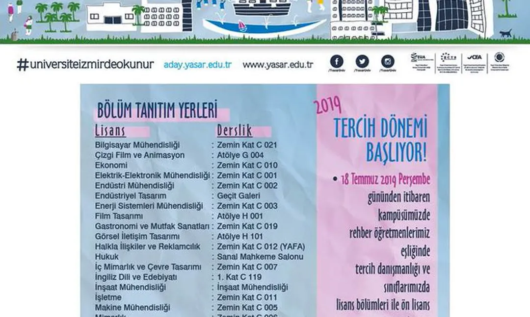 Yaşar Üniversitesi Tercih Danışma Günleri Başlıyor