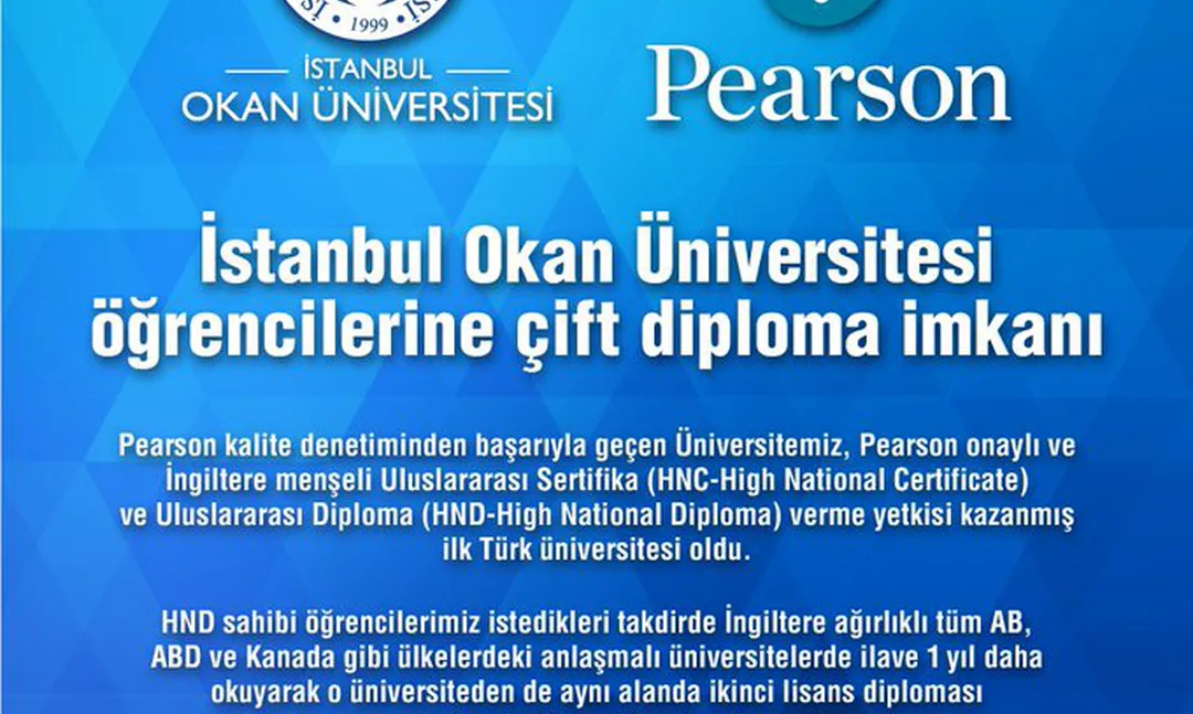 İstanbul Okan Üniversitesi Öğrencilerine Çift Diploma İmkanı