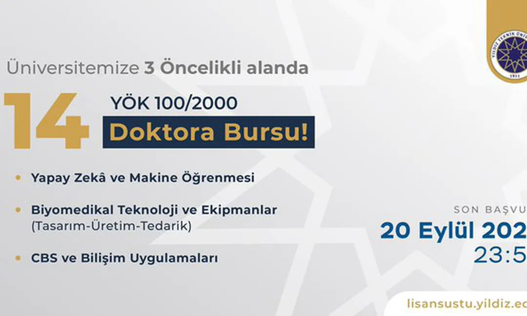 YÖK 100/2000 Doktora Bursuna Başvuruları Başladı