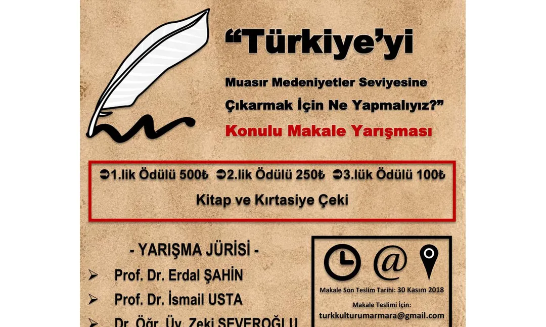 Marmara Üniversitesi'nden Makale Yarışması
