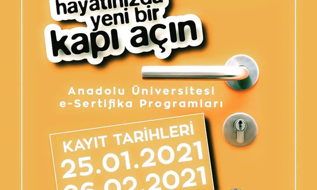Anadolu Üniversitesi e-Sertifika Başvuruları için son gün