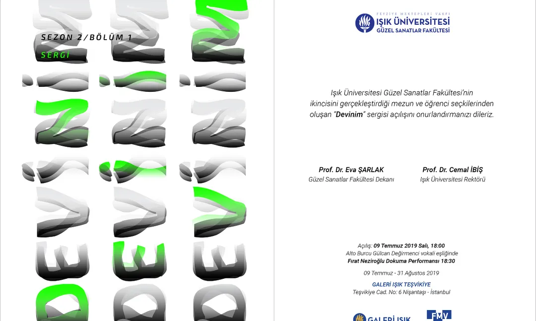 Işık Üniversitesi "Devinim" sergisi