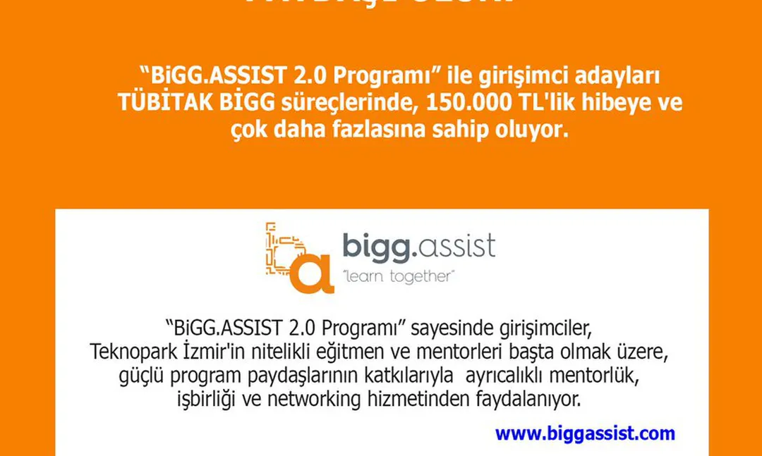 BiGG.ASSIST 2.0 programı 150 bin TL hibe destekli