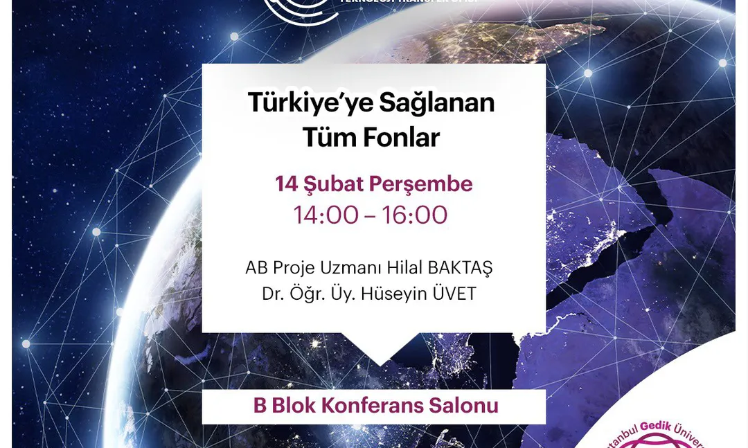 Gedik Üniversitesi'nde Türkiye’ye Sağlanan Tüm Fonlar konferans