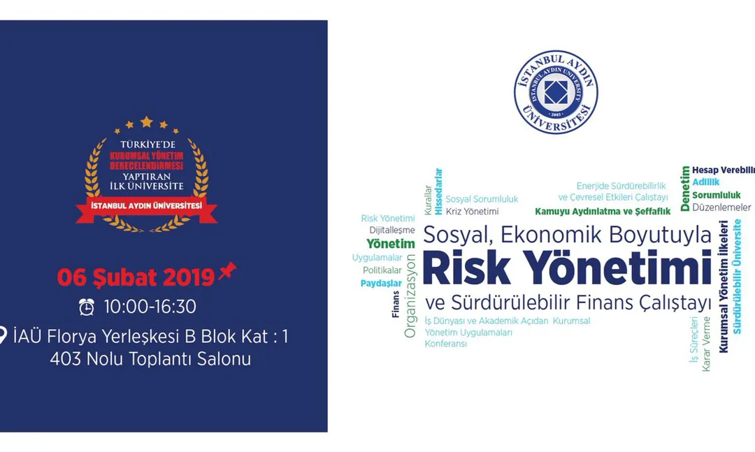 İstanbul Aydın Üniversitesi'nde Risk yönetimi ve Finans çalıştayı