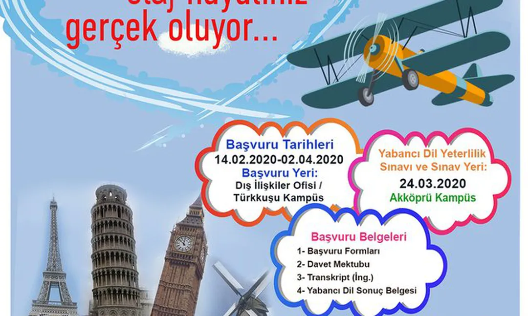 Türk Hava Kurumu Üniversitesi Erasmus Staj Hareketliliği