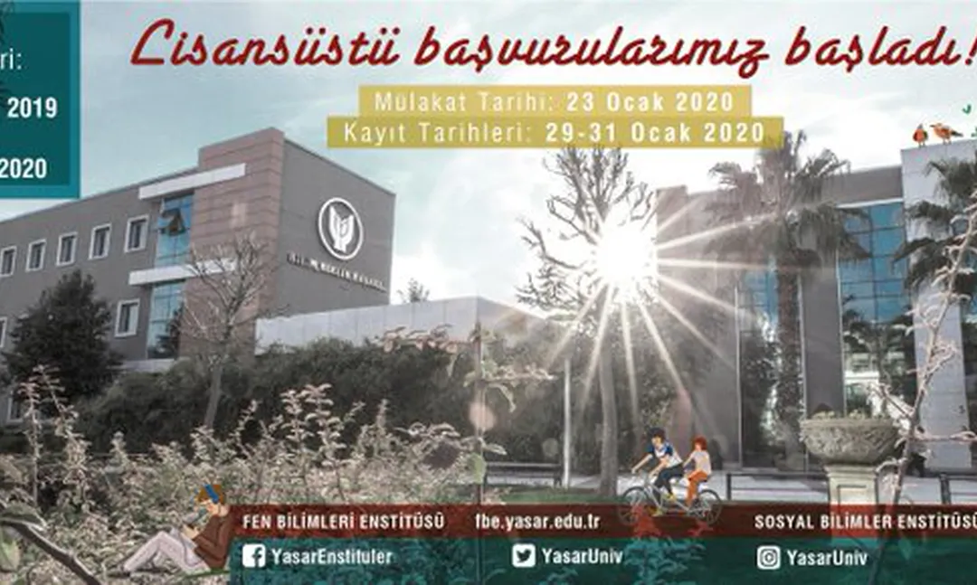 Yaşar Üniversitesi Lisansüstü başvuruları başladı