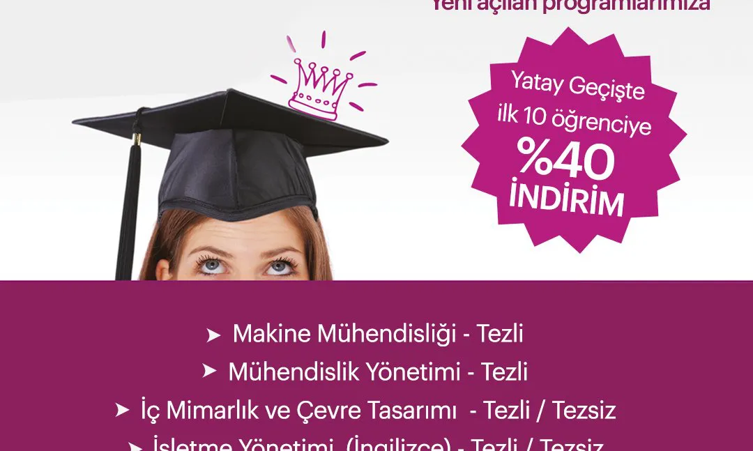 İstanbul Gedik Üniversitesi'nden %40 indirim