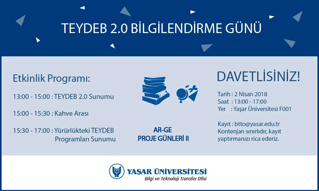 Yaşar Üniversitesi'nde TEYDEB 2.0 Bilgilendirme programı