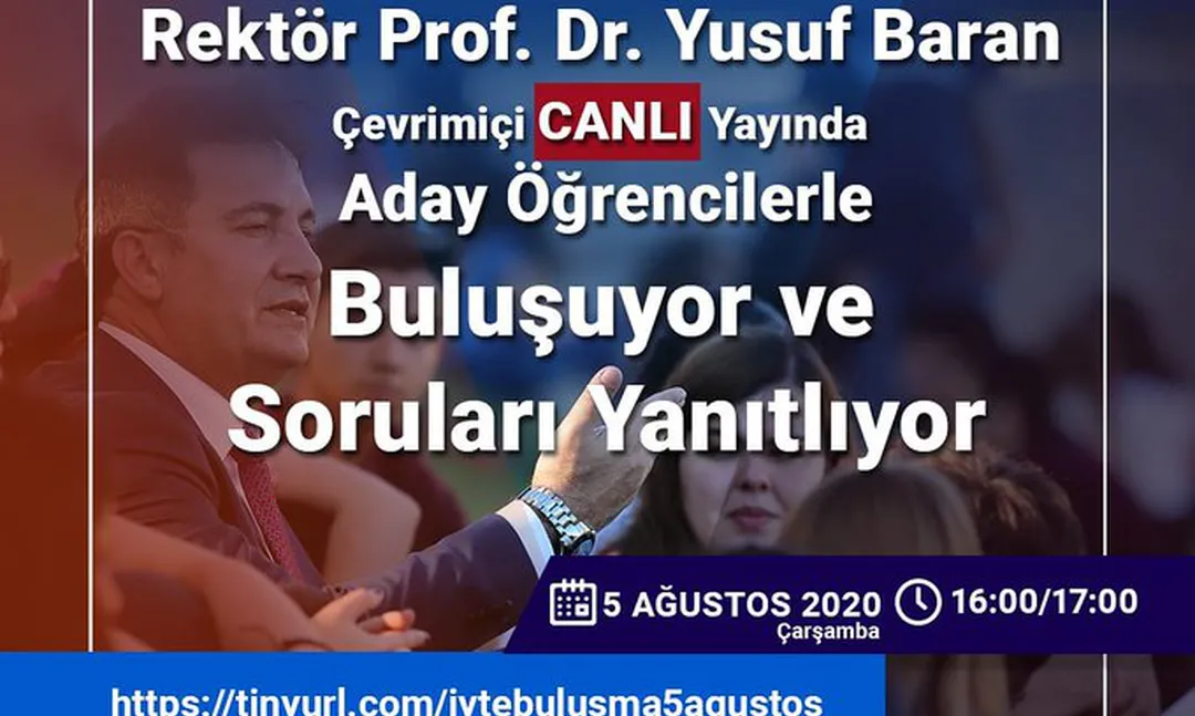 İzmir Yüksek Teknoloji Enstitüsü Rektörü Aday Öğrencilerle Buluşuyor
