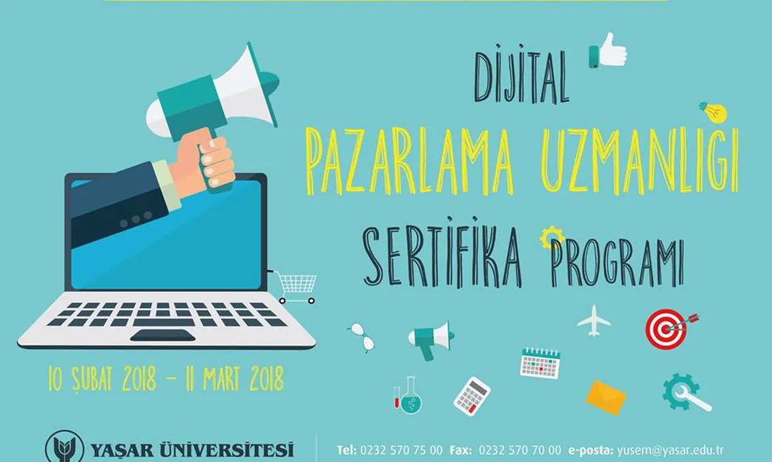 Yaşar Üniversitesi'nden Digital Pazarlama Uzmanlığı Sertifika programı