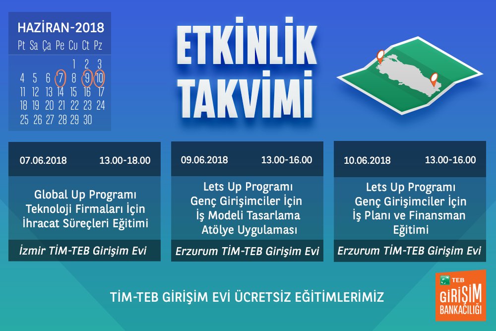 TEB Girişim Evi Etkinlik Takvimi Univerlist