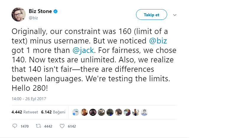 280 karakterle nasıl tweet atabiliriz