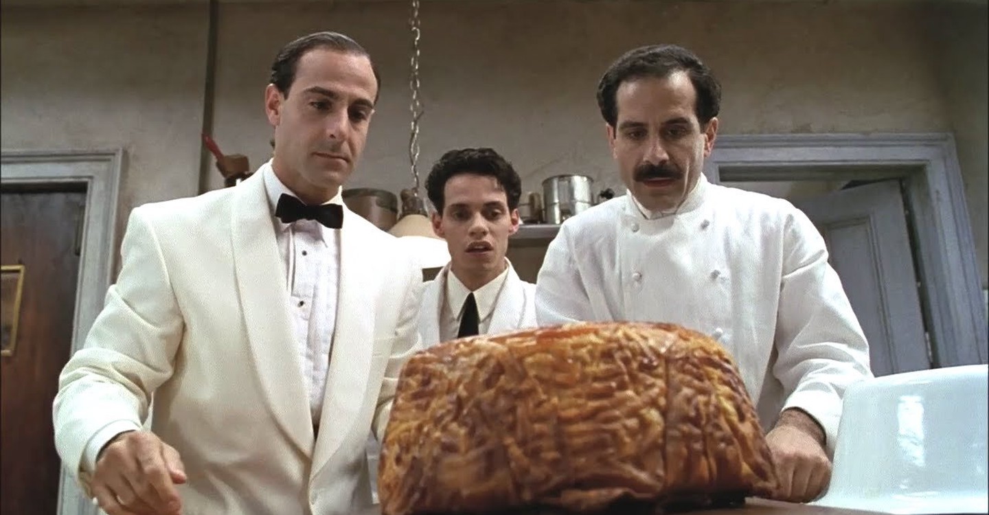 big night filmi, gastronomi