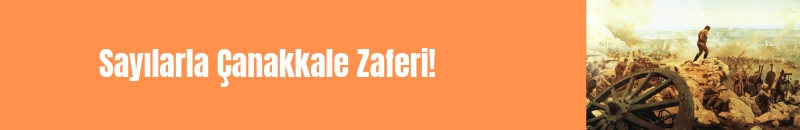 sayılarla çanakkale savaşı