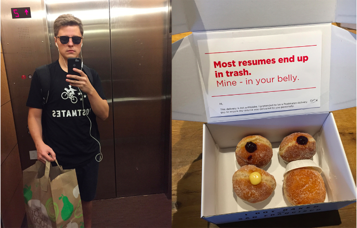 "Birçok CV’nin sonu çöp kutusu oluyor. Benimki midenizde olacak!"  Diyerek İşverenleri Cezbeden Lukas Yla! 1