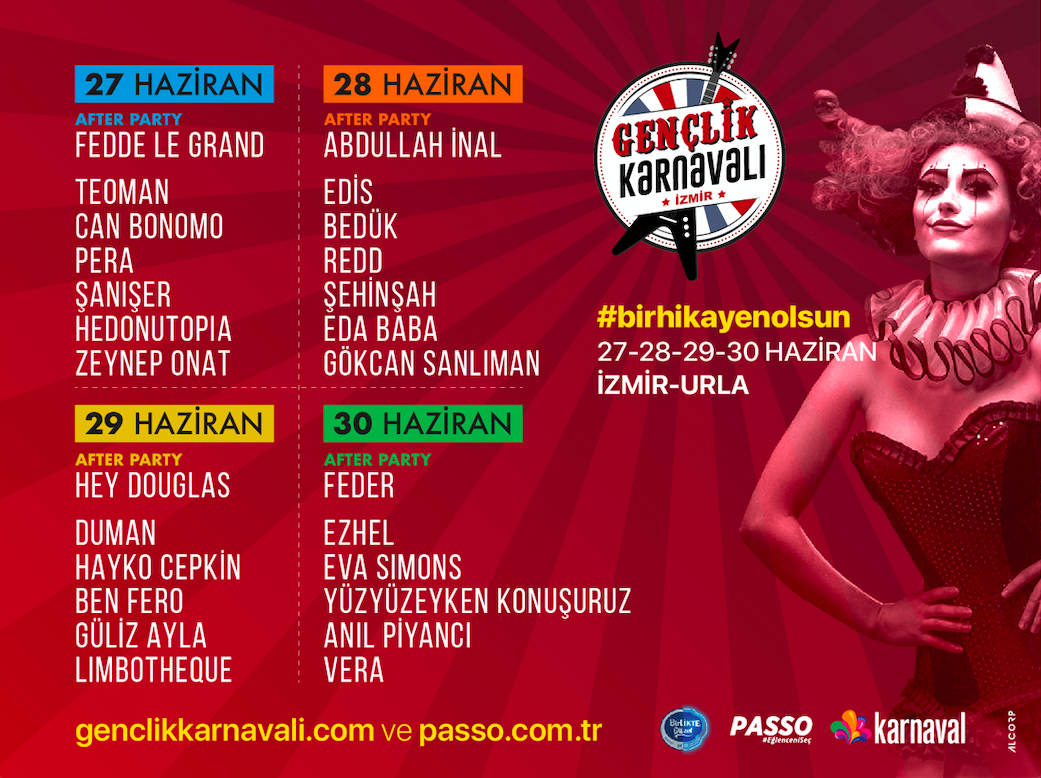 Gençlik Karnavalı İzmir 27 Haziran'da Urla'da Başlıyor!