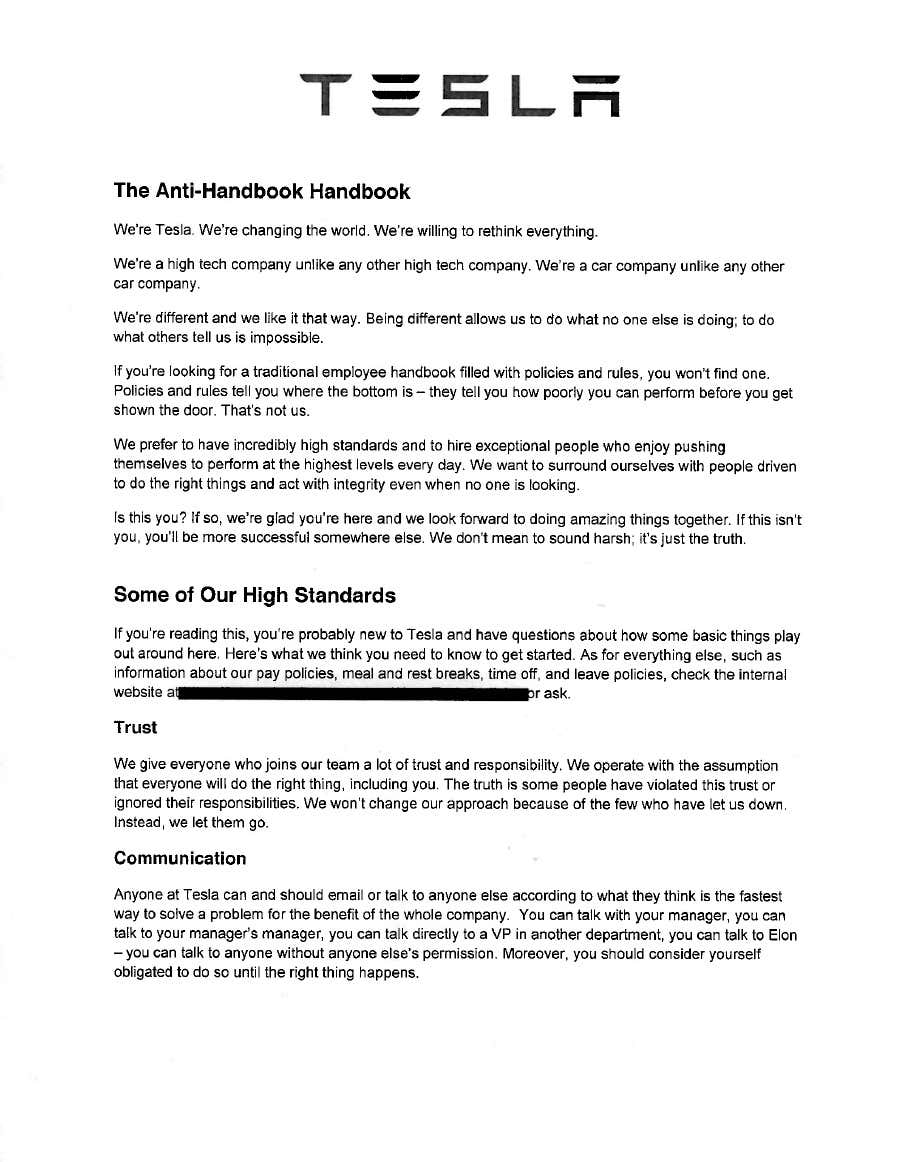 Yeni Çalışanlar Tarafından Sızdırılan Tesla Şirket Rehberi ve Elon Musk'ın Kafa Yapısı! 1
