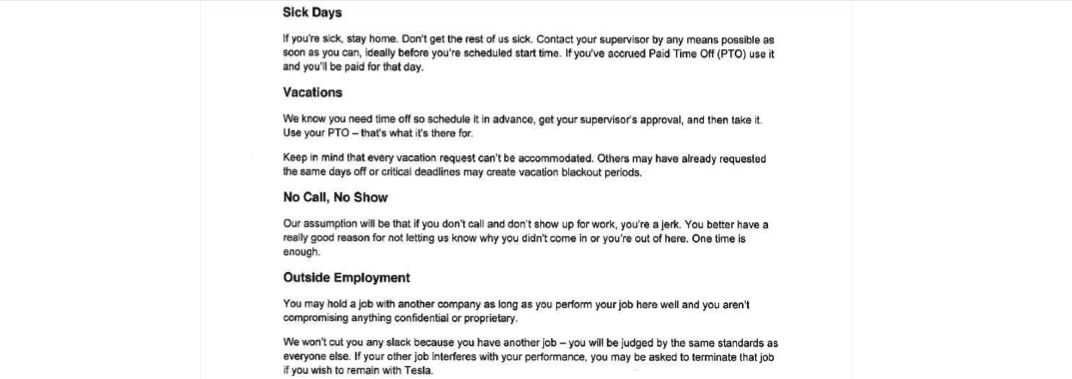 Yeni Çalışanlar Tarafından Sızdırılan Tesla Şirket Rehberi ve Elon Musk'ın Kafa Yapısı! 2