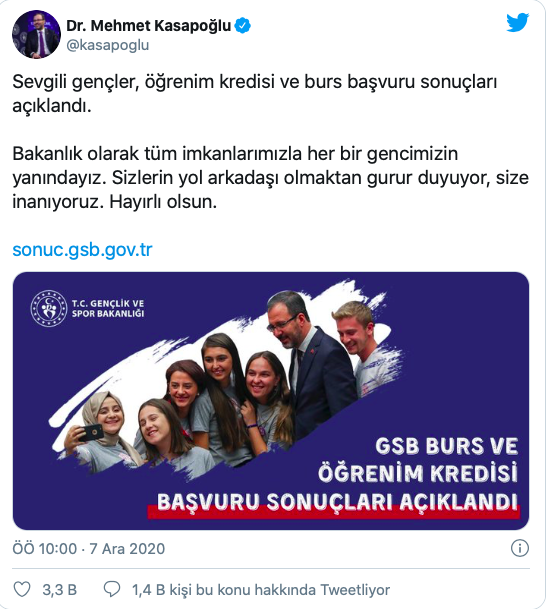 kek burs sonuçları