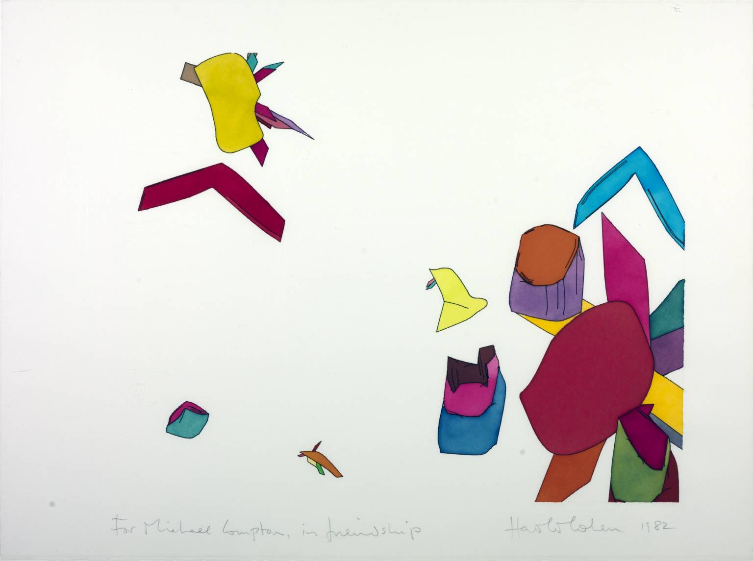 Harold Cohen Untitled Computer Drawing 1982 Tate